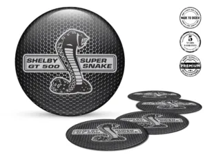 Shelby Emblemas de Rueda Versión Diseño de Etiqueta Premium